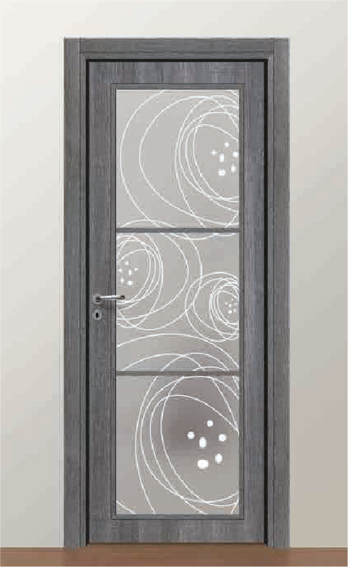 GLASSY INGLESE 03 V – BECK SILVER E VETRO SATINATO BIANCO CON DECORO